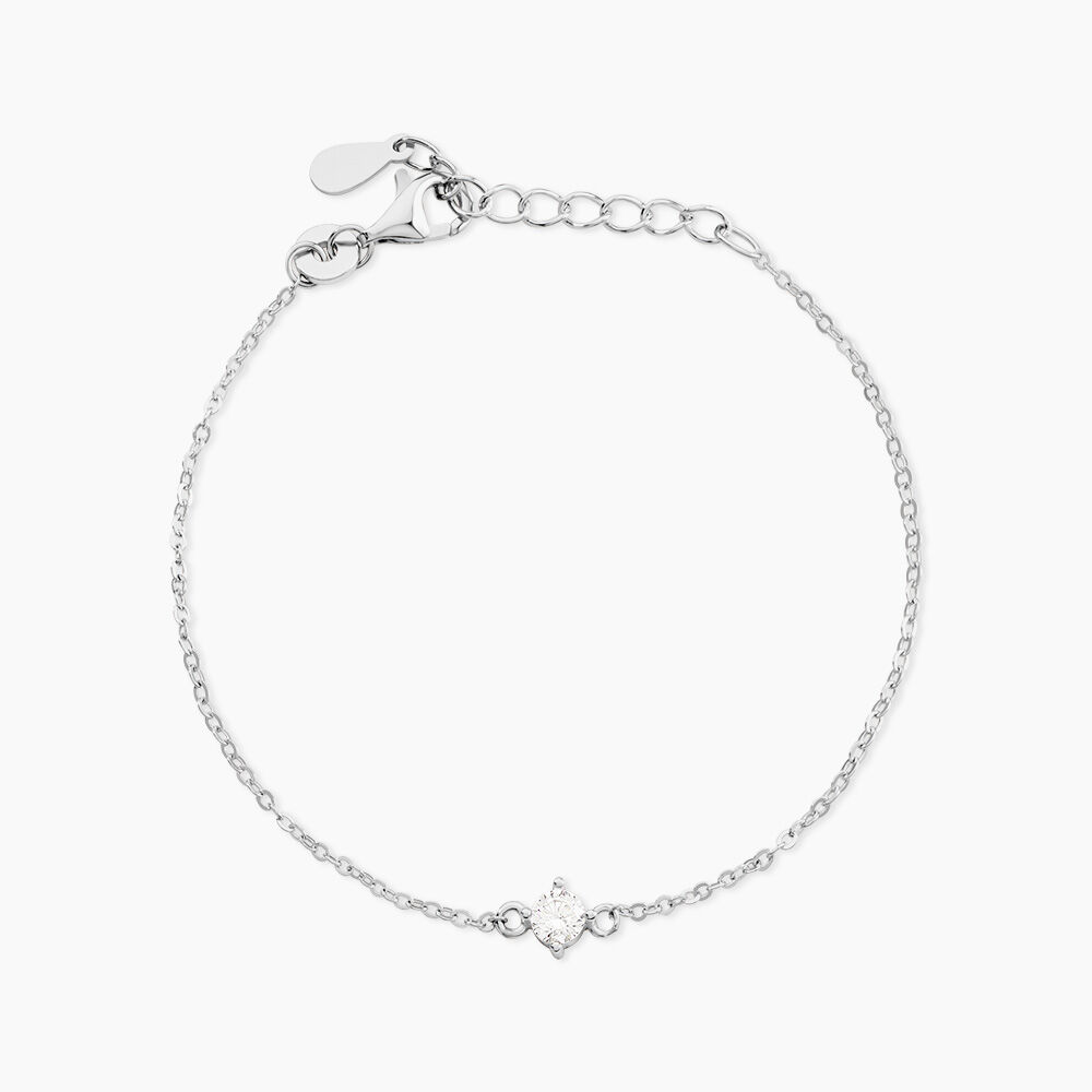 Bracelet Ma&euml;la Argent Blanc Oxyde De Zirconium - Bracelets fantaisie Femme | Marc Orian