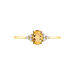 Bague Diapre Or Jaune Citrine Oxyde De Zirconium - Bagues pierres fines Femme | Marc Orian