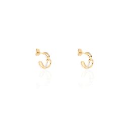 Créoles Plaqué Or Mietta Oxydes De Zirconium - Boucles d'oreilles Créoles Femme | Marc Orian