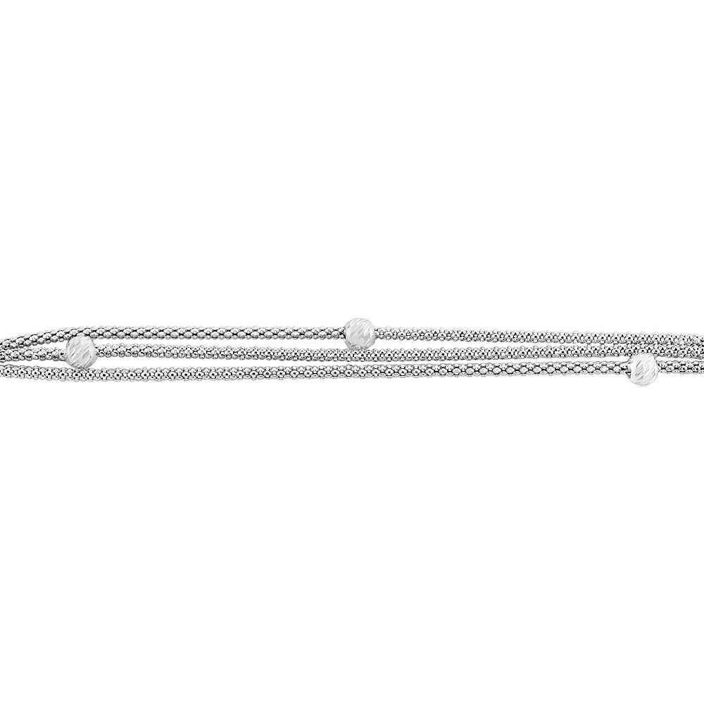 Bracelet Sabbah Argent Blanc - Bracelets fantaisie Femme | Marc Orian