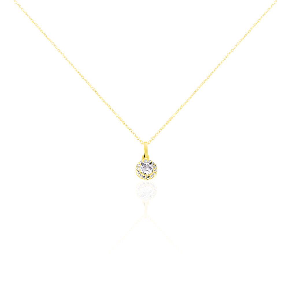 Collier Tahera Or Jaune Oxyde De Zirconium - Colliers avec pierres Femme | Marc Orian