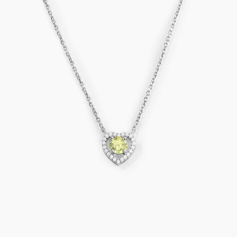 Collier Suzon Argent Blanc Oxyde De Zirconium - Colliers avec pierres Femme | Marc Orian