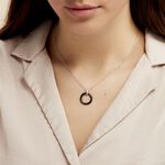 Collier Natacha Cera Argent Blanc C&eacute;ramique Et Oxyde De Zirconium - Colliers avec pierres Femme | Marc Orian