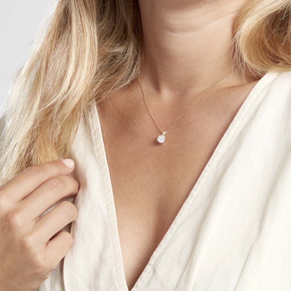 Collier Kate Or Blanc Diamant Synthétique - Colliers avec pierres Femme | Marc Orian