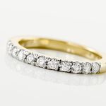 Demi Alliance Pristina Ld Or Jaune Diamant Synthetique - Bagues avec pierre Femme | Marc Orian