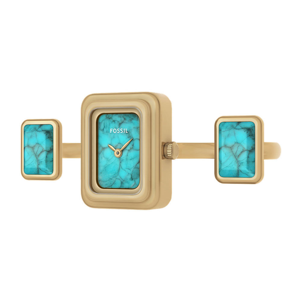 Montre Fossil Raquel Watch Ring Bleu - Nouveautés Femme | Marc Orian