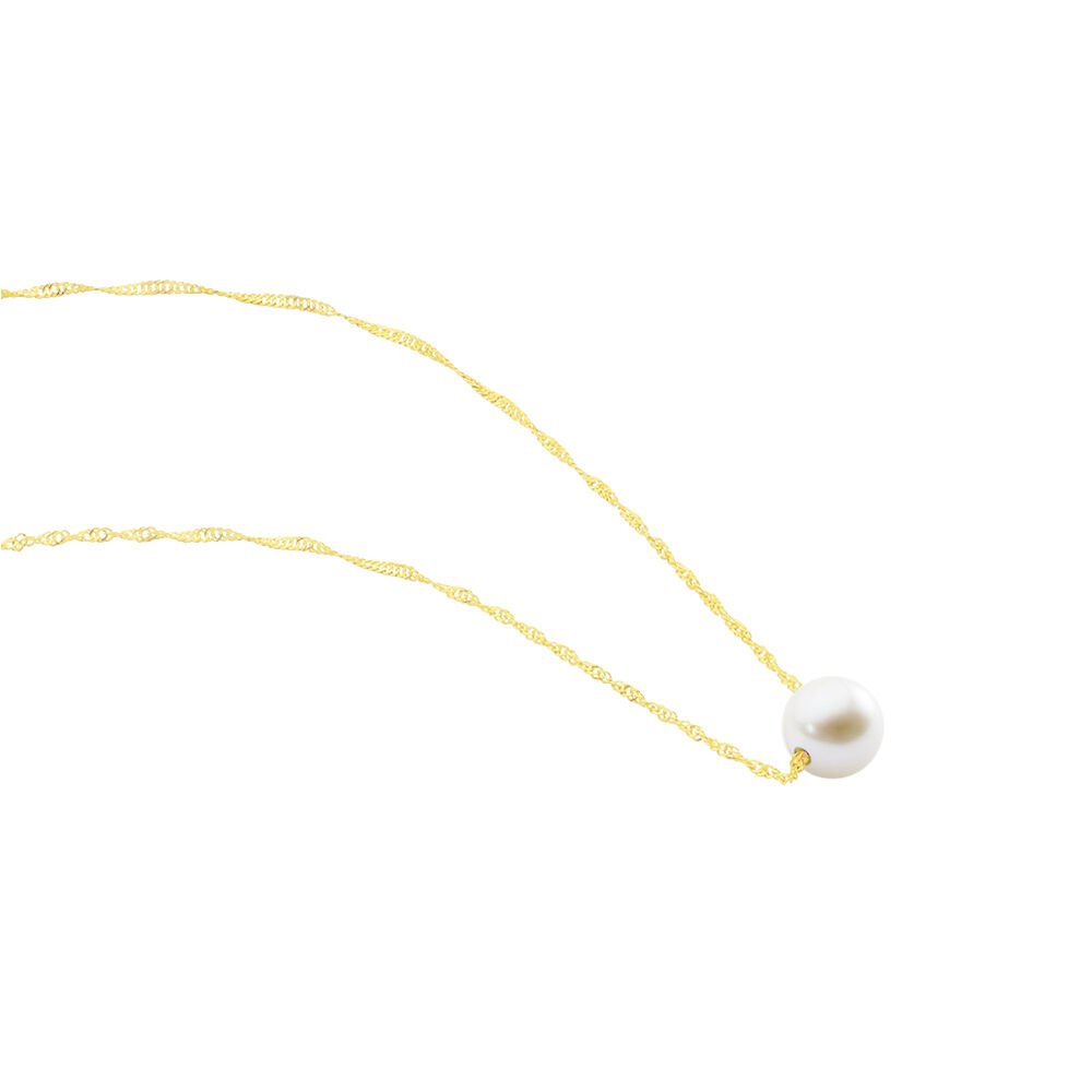 Collier Or Jaune Bibimo Perle De Culture - Colliers avec pierres Femme | Marc Orian