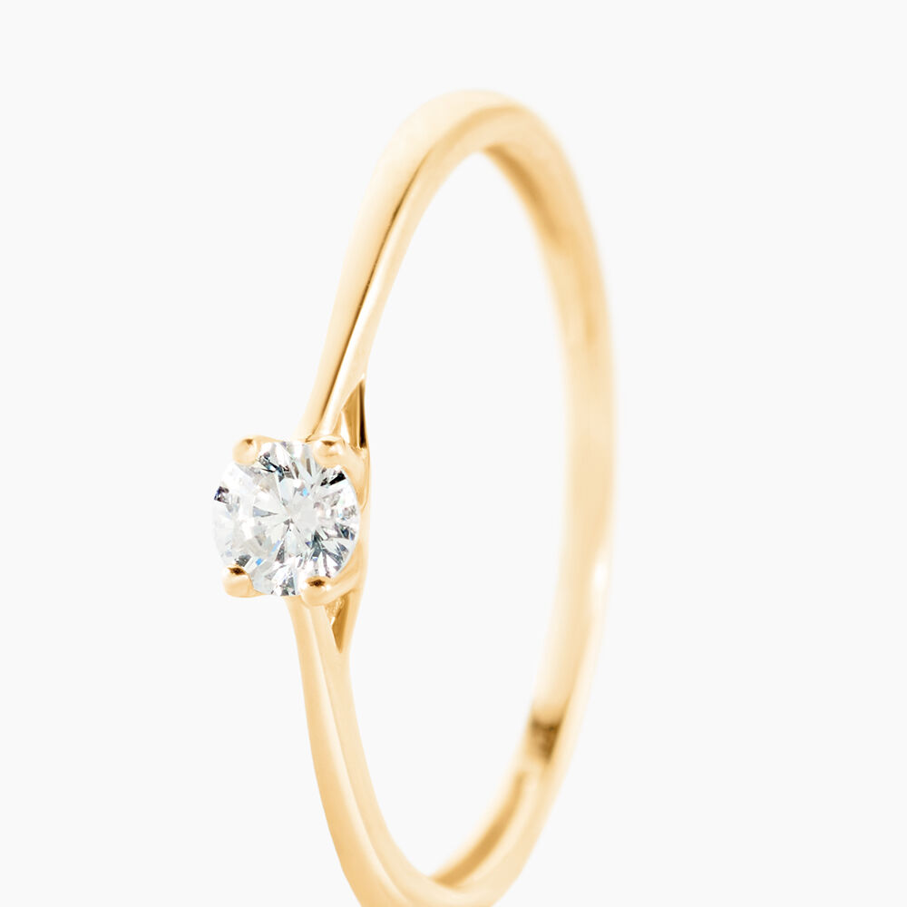 Bague Solitaire Or Jaune Solenia Diamant - Solitaires Femme | Marc Orian