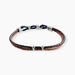 Bracelet Jourdan Colibri Acier Marron - Bracelets cuir Homme | Marc Orian