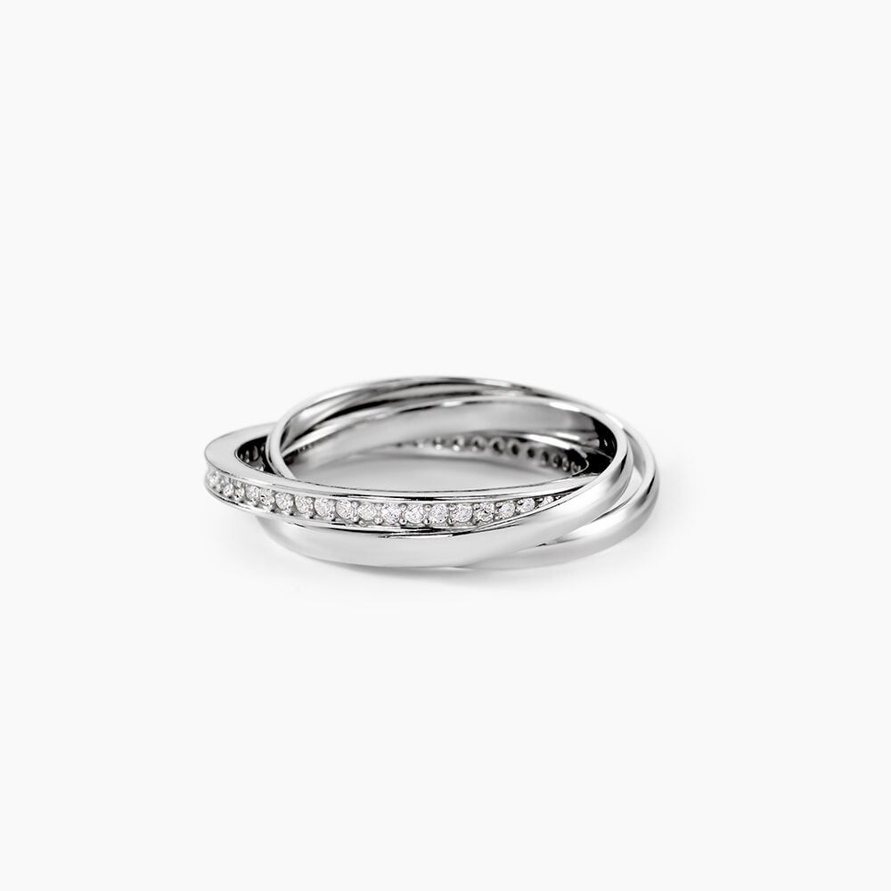 Bague Tahti Argent Blanc Oxyde De Zirconium - Bijoux fantaisie Femme | Marc Orian