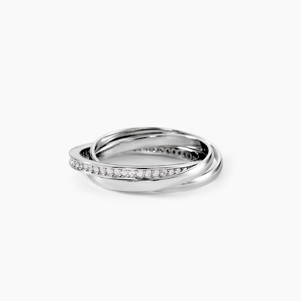 Bague Tahti Argent Blanc Oxyde De Zirconium - Bijoux fantaisie Femme | Marc Orian