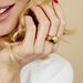 Bague Cleoria Acier Dore - Bijoux fantaisie Femme | Marc Orian
