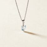 Pendentif Prudencia Or Blanc Topaze - Pendentifs Femme | Marc Orian