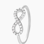 Bague Davila Argent Blanc Oxyde De Zirconium - Bijoux fantaisie Femme | Marc Orian