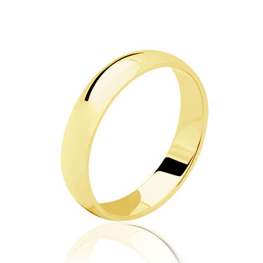 Alliance Irais Demi Jonc Classique Or Jaune