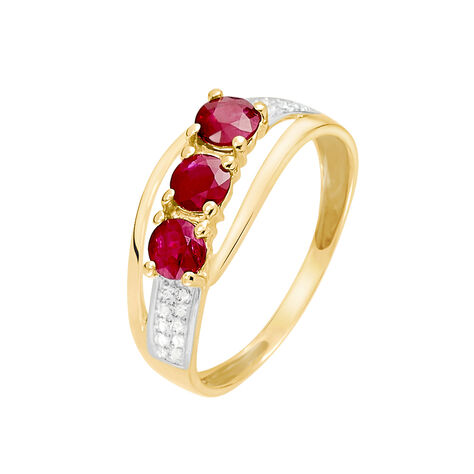 Bague Aurora Or Jaune Rubis - Bagues Femme | Marc Orian