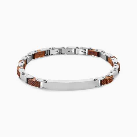 Bracelet Identit&eacute; Acier Blanc Jorg - Bracelets cha&icirc;nes Homme | Marc Orian