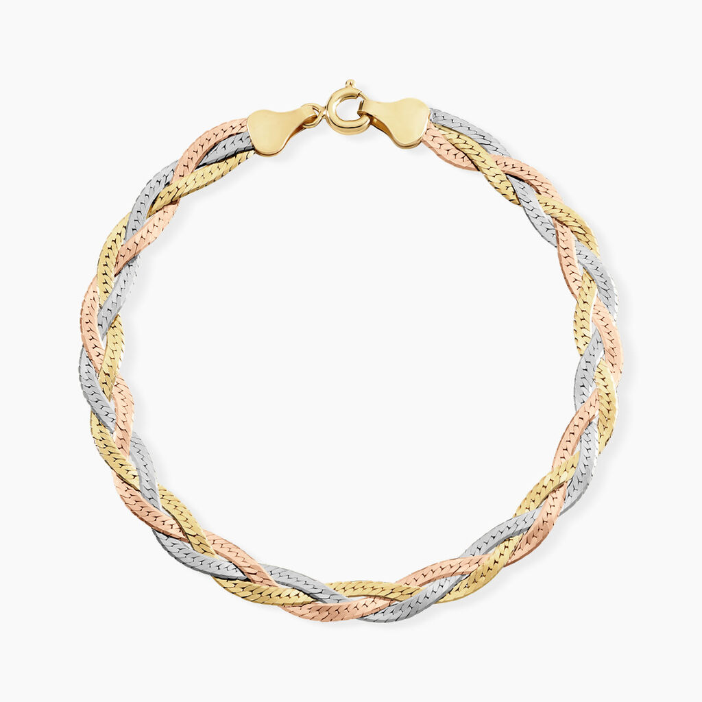 Bracelet Elae Argent Tricolore - Bracelets fantaisie Femme | Marc Orian