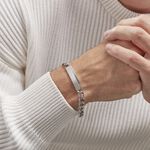 Bracelet Identit&eacute; Phebus Him Classique Acier Blanc - Gourmettes Homme | Marc Orian