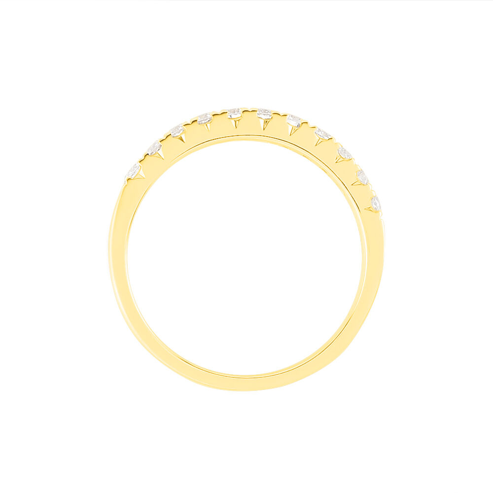 Alliance Pristina Or Jaune Diamant - Alliances avec pierres Femme | Marc Orian