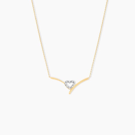 Collier Ilsabe Or Jaune Diamant - Colliers avec pierres Femme | Marc Orian