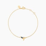 Bracelet Bendt Or Jaune Saphir Diamant - Bracelets cha&icirc;nes Femme | Marc Orian