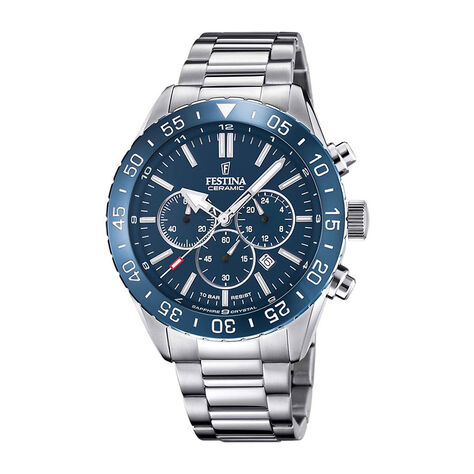 Montre Festina Ceramic Bleu - Montres sport Homme | Marc Orian