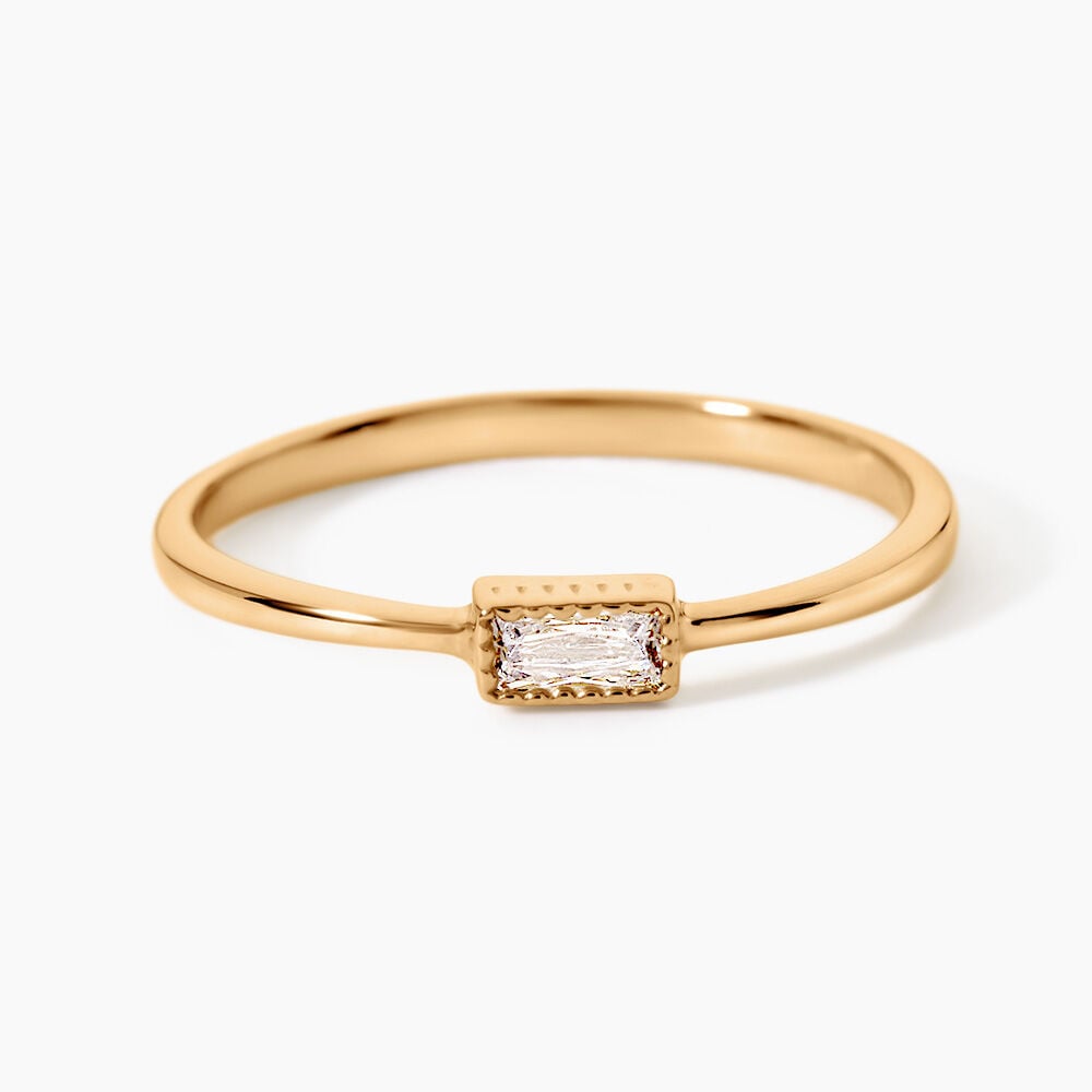 Bague Cerise Plaqu&eacute; Or Jaune Oxyde De Zirconium - Bijoux fantaisie Femme | Marc Orian