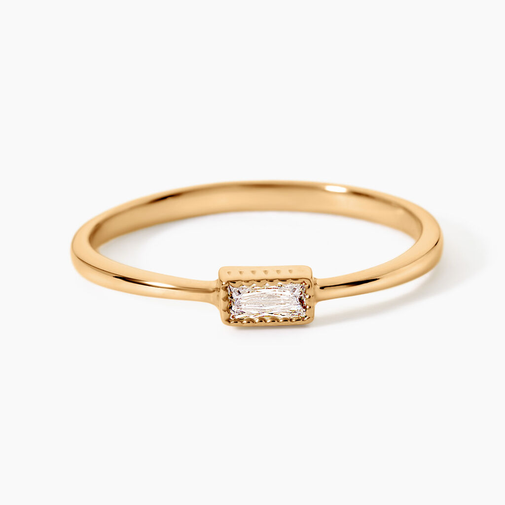 Bague Cerise Plaqu&eacute; Or Jaune Oxyde De Zirconium - Bijoux fantaisie Femme | Marc Orian