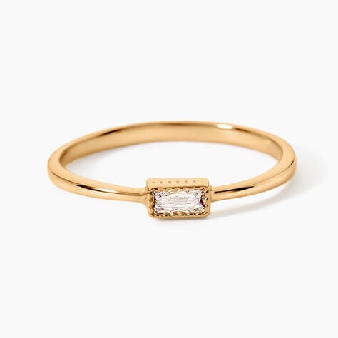 Bague Cerise Plaqu&eacute; Or Jaune Oxyde De Zirconium - Bijoux fantaisie Femme | Marc Orian