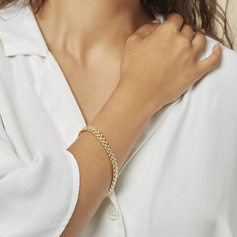 Bracelet Joline Maille Russe Or Jaune - Bracelets mailles Femme | Marc Orian