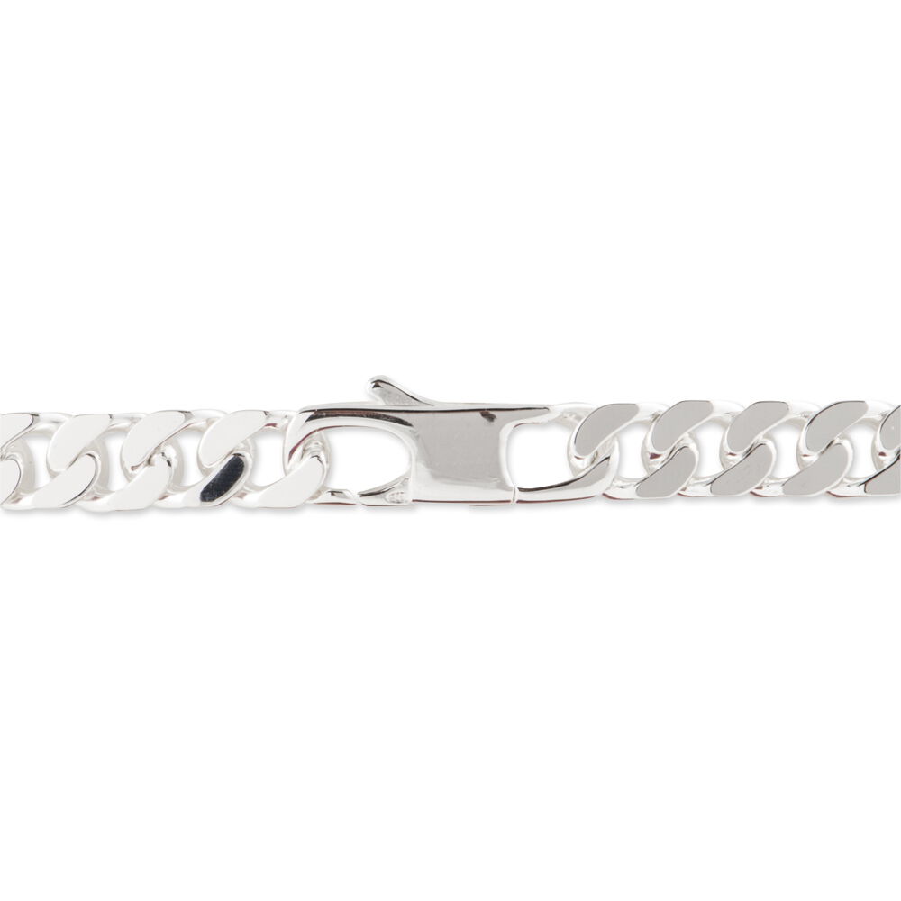 Bracelet Identit&eacute; Casper Argent Blanc - Gourmettes Femme | Marc Orian