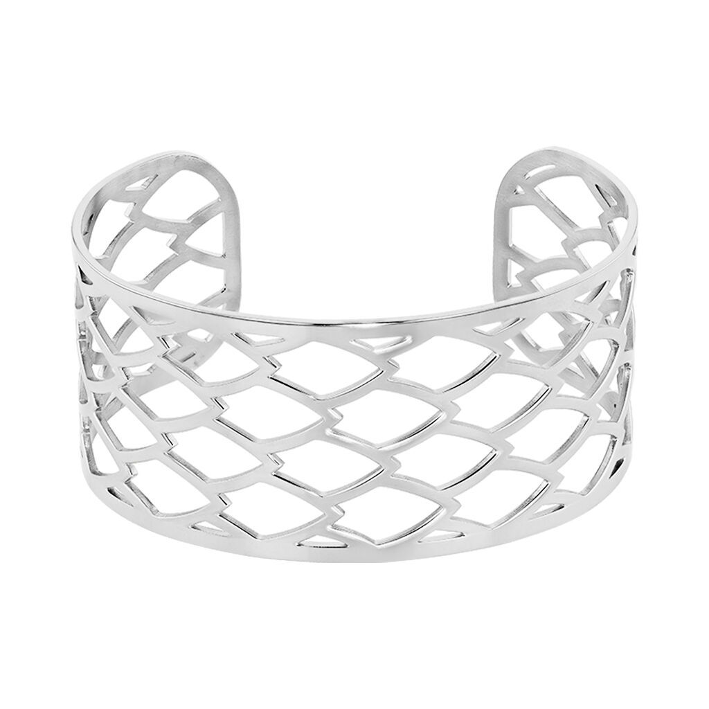Bracelet Jonc Acier Blanc - Bracelets joncs Femme | Marc Orian