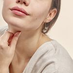 Boucles D'oreilles Puces Marie-noela Or Jaune Perle De Tahiti - Pendantes Femme | Marc Orian