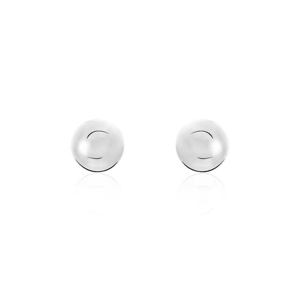 Boucles D'oreilles Puces Virgie Argent Blanc - Puces Femme | Marc Orian
