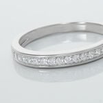 Demi Alliance Heket Argent Blanc Oxyde De Zirconium - Alliances duo Femme | Marc Orian
