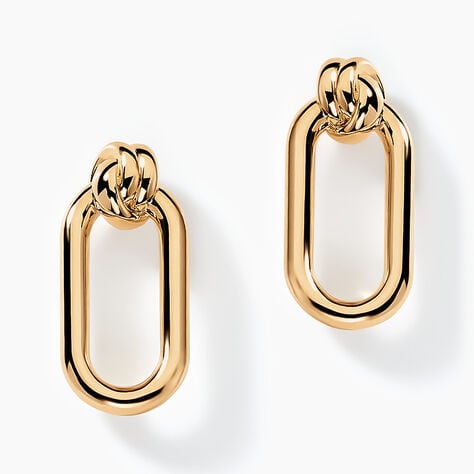 Boucles D'oreilles Pendantes Infinitude Plaqué Or Doré - Pendantes Femme | Marc Orian