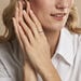Bague Ancone Argent Blanc - Bijoux fantaisie Femme | Marc Orian