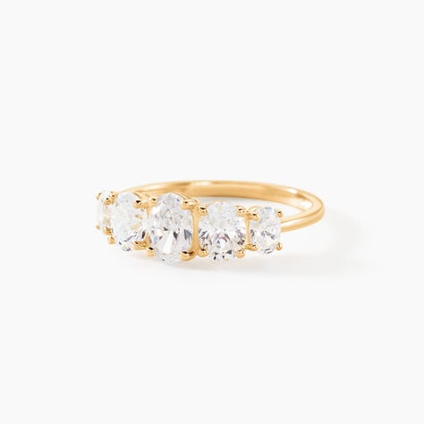 Bague Astarte Or Jaune Oxyde De Zirconium - Solitaires Femme | Marc Orian