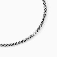 Collier Raph Maille Palmier Acier Gris - Colliers Homme | Marc Orian