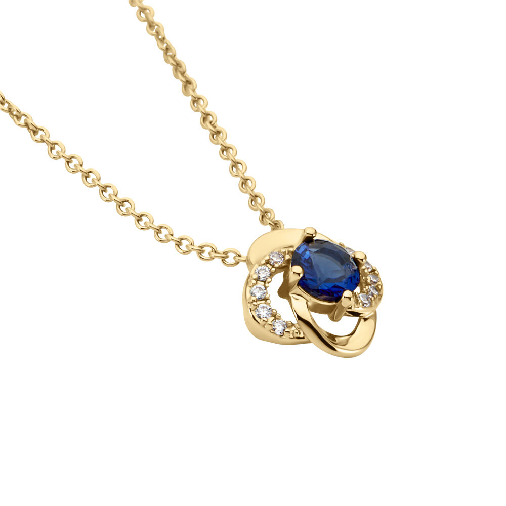 Collier Jaana Plaqu&eacute; Or Jaune Verre Oxyde De Zirconium - Colliers avec pierres Femme | Marc Orian