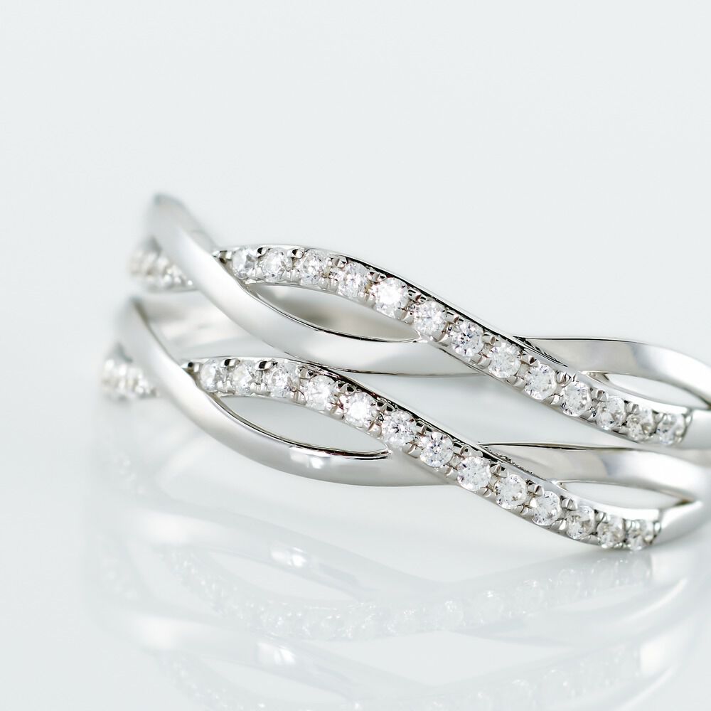 Bague Or Blanc Magdalone Oxyde De Zirconium - Bagues avec pierre Femme | Marc Orian