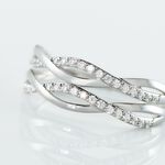 Bague Or Blanc Magdalone Oxyde De Zirconium - Bagues avec pierre Femme | Marc Orian