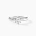 Bague Athena Platine Blanc Diamant - Solitaires Femme | Marc Orian