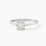 Bague Solitaire Or Blanc Dream Diamants - Parures de mariage Femme | Marc Orian