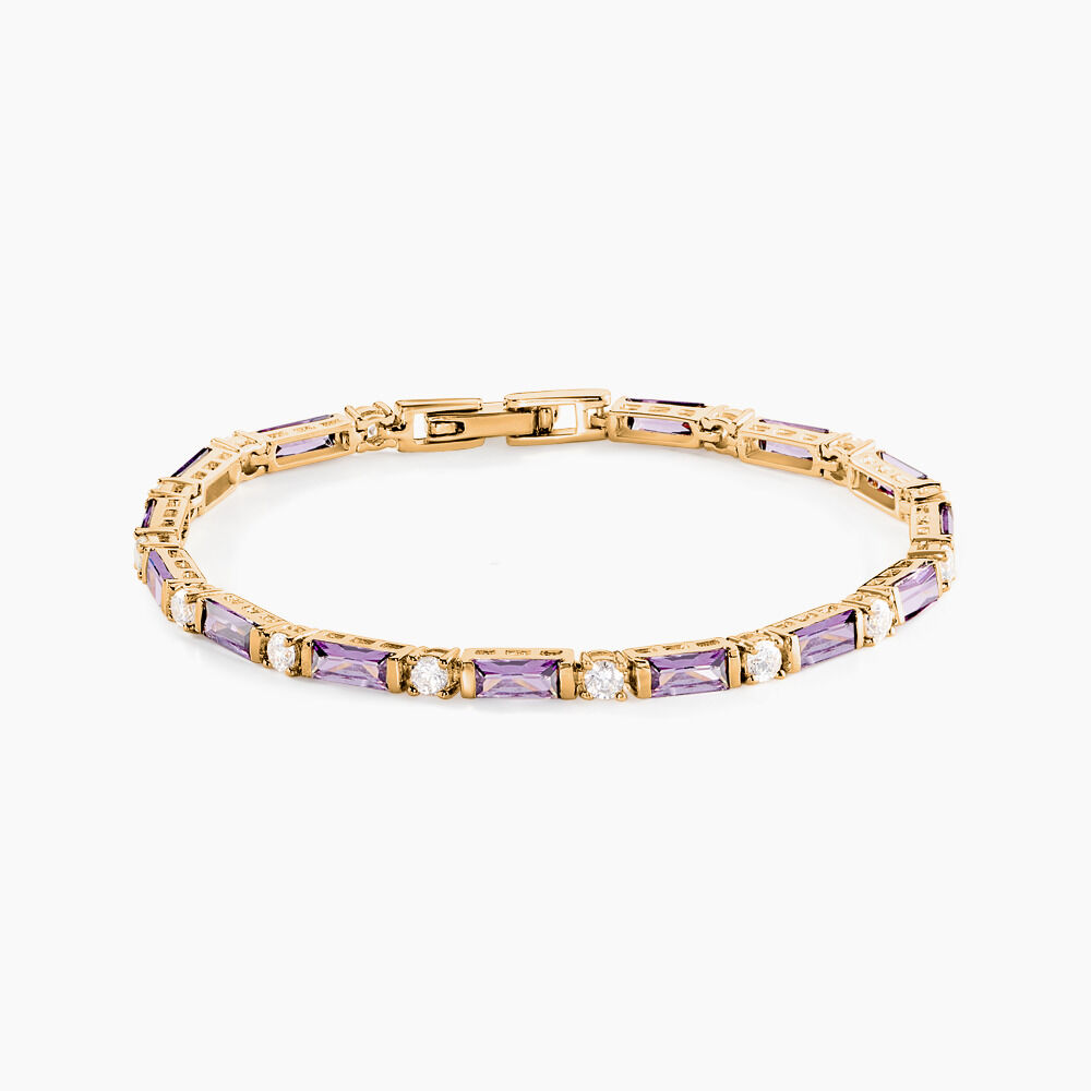 Bracelet Luteciaae Plaqu&eacute; Or Jaune Oxyde De Zirconium - Bracelets cha&icirc;nes Femme | Marc Orian