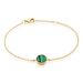 Bracelet Plaqué Or Neassa Malachite - Bracelets Medailles Femme | Marc Orian