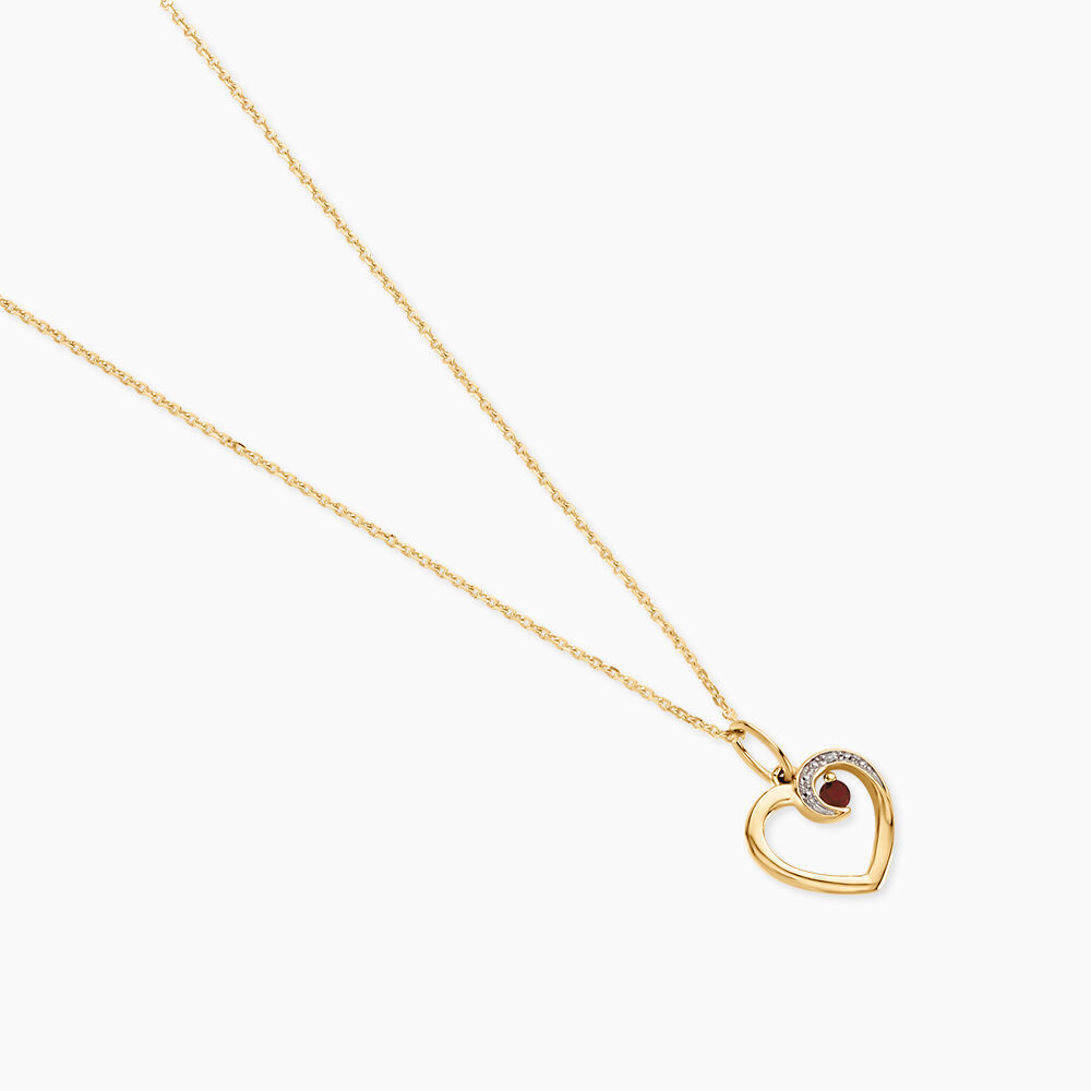 Pendentif Uzma Or Jaune Rubis Diamant - Pendentifs Femme | Marc Orian