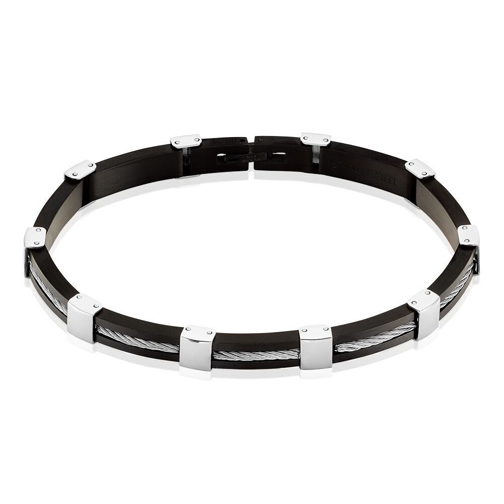 Bracelet Dolovan Acier Blanc - Bracelets cha&icirc;nes Homme | Marc Orian