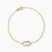 Bracelet Minimalist Chic Or Jaune Oxyde De Zirconium - Bracelets chaînes Femme | Marc Orian